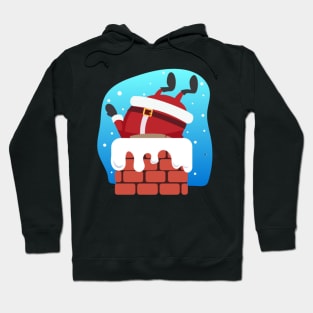 Santa Сomes Down the Chimney Hoodie